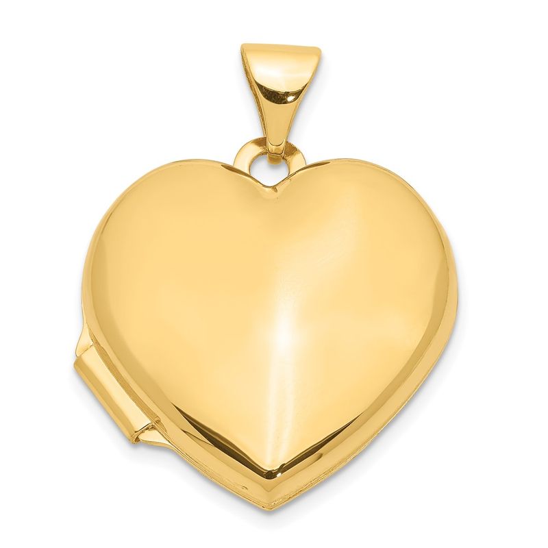 10k Yellow Gold Plain Heart Locket 230$